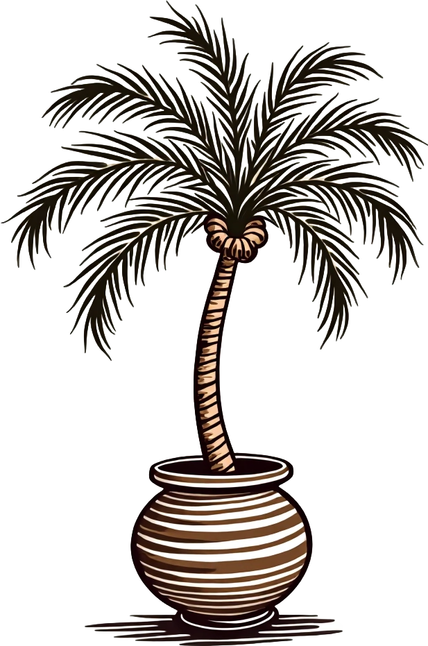 Potted Palm Tree